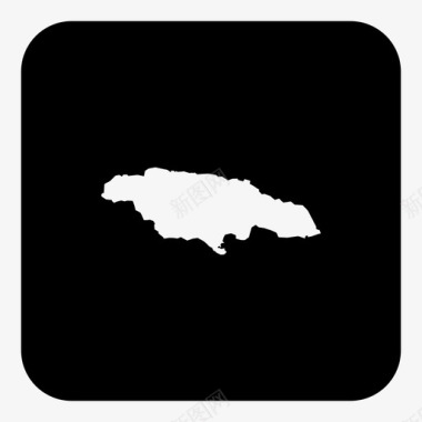 牙买加国家位置图标图标