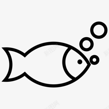 鱼泡泡钓鱼图标图标