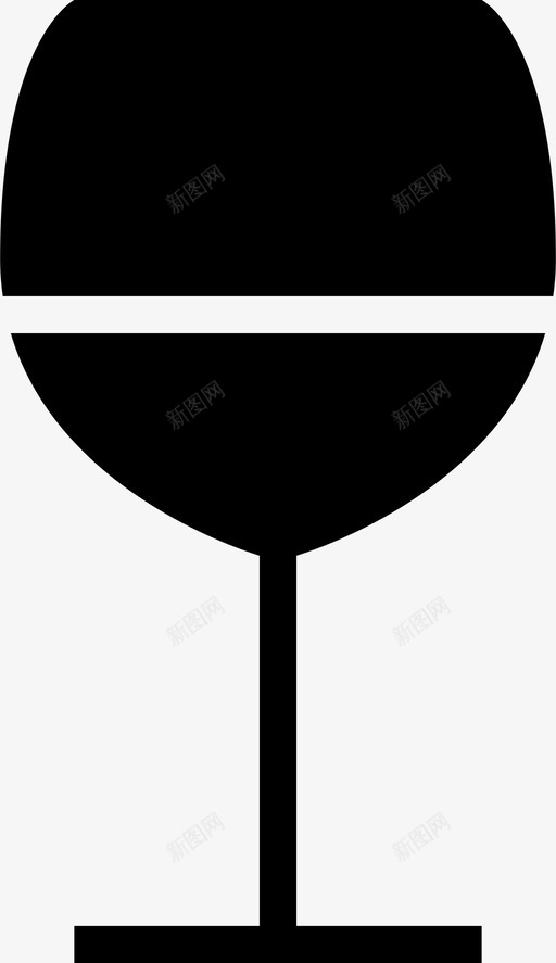 酒杯子饮料图标svg_新图网 https://ixintu.com 家用工具和器具 杯子 玻璃杯 红酒 酒 饮料
