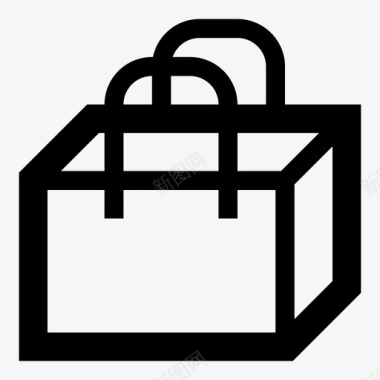 购物袋礼品包装有用的图标购物商业图标