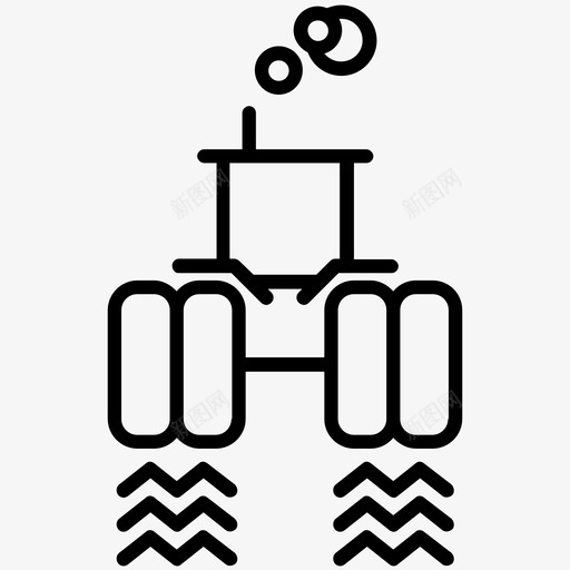 拖拉机农场烟雾图标svg_新图网 https://ixintu.com 农场 拖拉机 烟雾 美味连接器 车辆 轨道