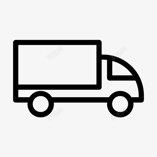 送货车包裹运输图标svg_新图网 https://ixintu.com 包裹 运输 运输和商业 送货车