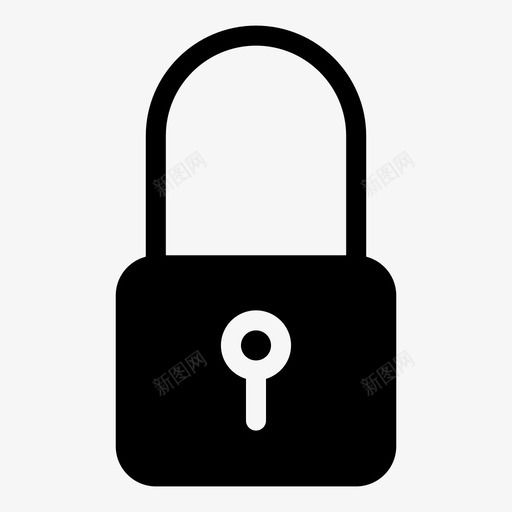 锁定关闭钥匙图标svg_新图网 https://ixintu.com mnml20 保护 关闭 安全 密码 钥匙 锁定