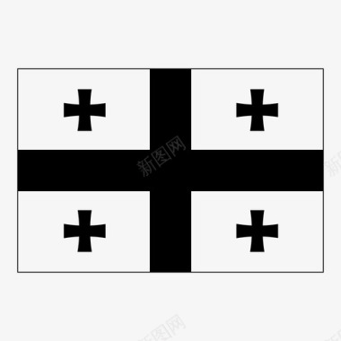 格鲁吉亚国旗国家国旗图标图标