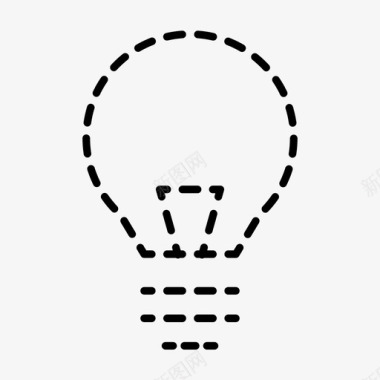 灯泡能量想法图标图标