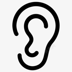 耳朵聋耳朵聋了听图标高清图片