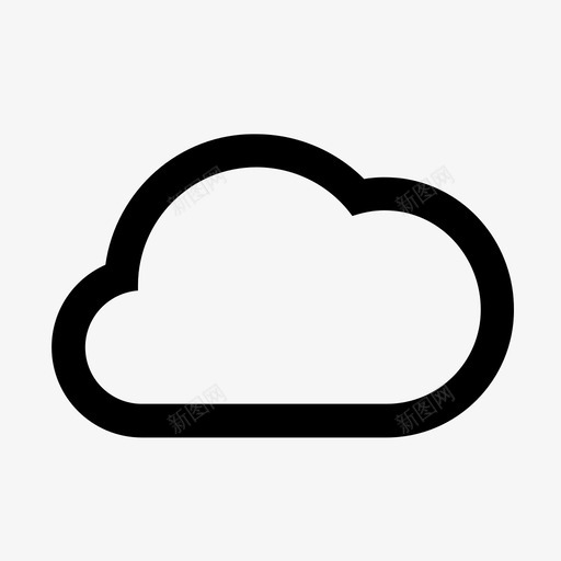 云云计算云数据图标svg_新图网 https://ixintu.com 云 云安全 云数据 云服务 云计算