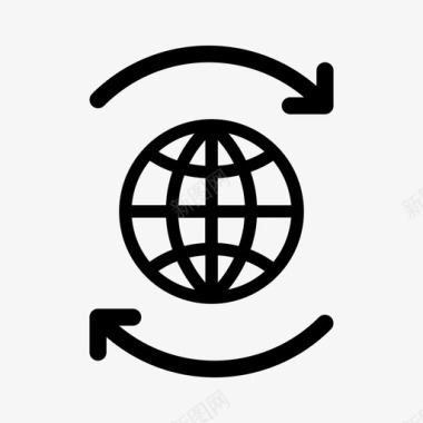全球网络业务协作图标图标