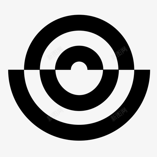 圆形对比装饰图标svg_新图网 https://ixintu.com 分割 图案 圆形 对比 装饰