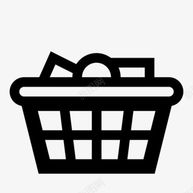 购物篮商品有用的图标购物商业图标