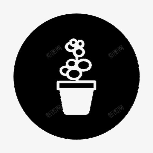 植物环境绿色植物图标svg_新图网 https://ixintu.com 叶子 植物 环境 盆栽 绿色植物