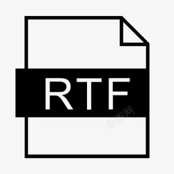 RTF文件格式rtf文件格式文件类型图标高清图片