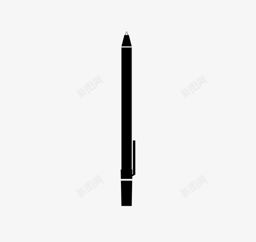 钢笔黑色墨水图标svg_新图网 https://ixintu.com 办公室 墨水 工具 钢笔 黑色