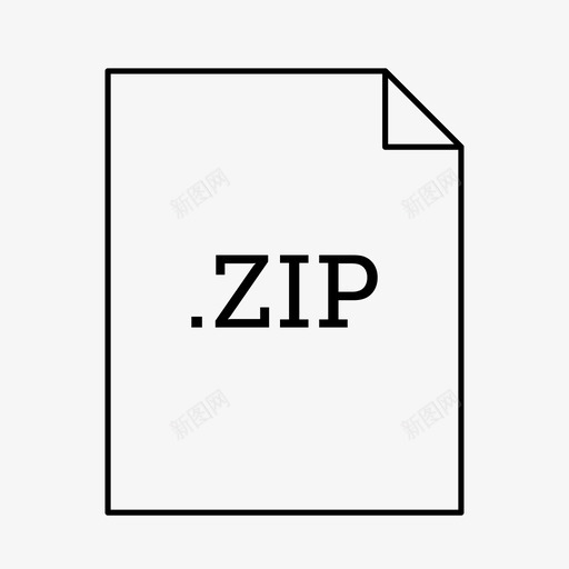 zip文件文档文件类型图标svg_新图网 https://ixintu.com zip文件 应用程序和文件类型 文件类型 文档