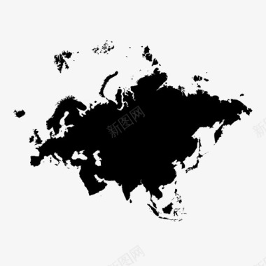 欧亚大陆大陆欧洲图标图标