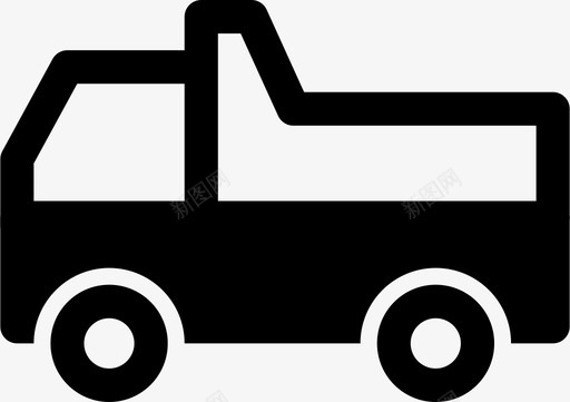 卡车货物自卸图标图标