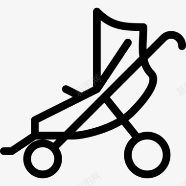 婴儿车马车男士图标图标