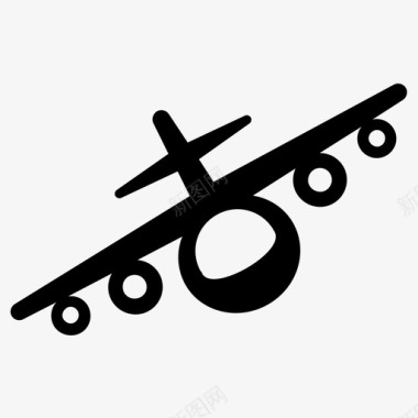 飞机机场喷气式飞机图标图标