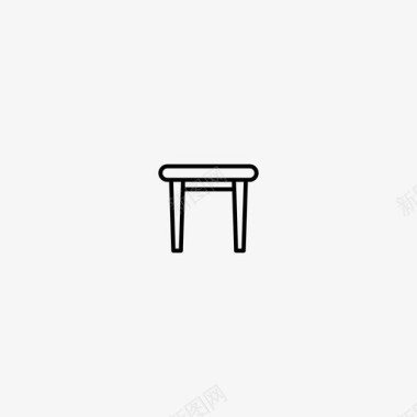 凳子长凳脚凳图标图标