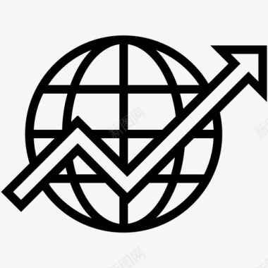 国际世界各地地球网格图标图标