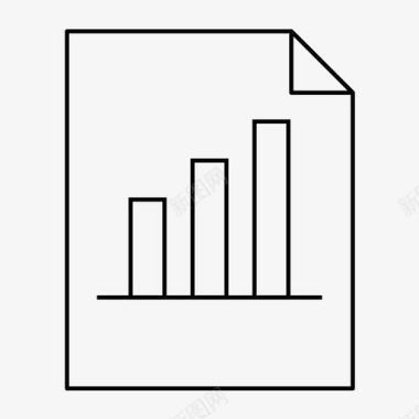 条形图页条形图文档图标图标