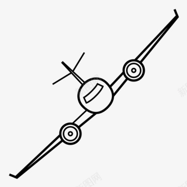飞机航空公司喷气式飞机图标图标