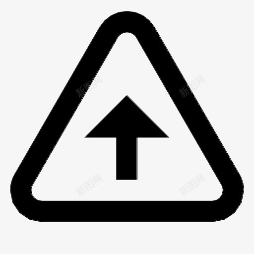 三角形向上箭头标志图标svg_新图网 https://ixintu.com 三角形向上 标志 箭头 警告