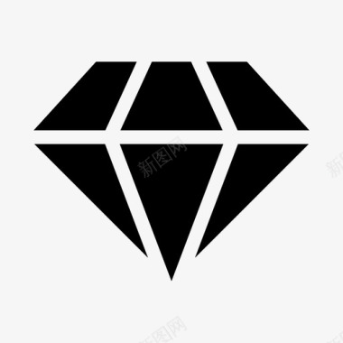 钻石钻石宝石溢价图标图标