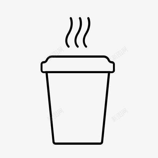 咖啡杯子热的图标svg_新图网 https://ixintu.com 去杯 咖啡 星巴克 杯子 热的