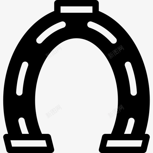 马蹄铁复古纯色图标svg_新图网 https://ixintu.com 复古纯色图标 马蹄铁