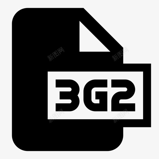 3g2文件3gpp2文件类型图标svg_新图网 https://ixintu.com 3g2文件 3gpp2 文件类型 视频文件