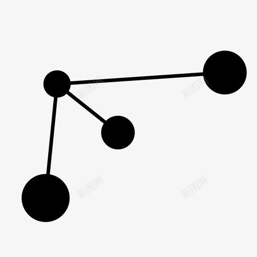 联系分子网络图标svg_新图网 https://ixintu.com 分子 社交 网络 联系