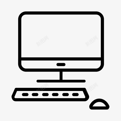 电脑键盘显示器图标svg_新图网 https://ixintu.com 搜索引擎优化网站 显示器 电脑 类型 键盘 鼠标