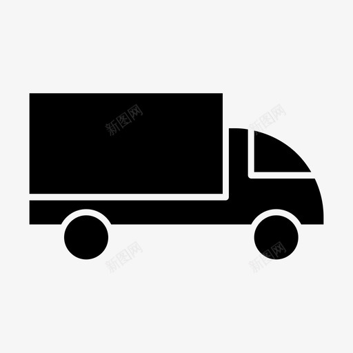 送货车包裹运输图标svg_新图网 https://ixintu.com 包裹 运输 运输和商业 送货车