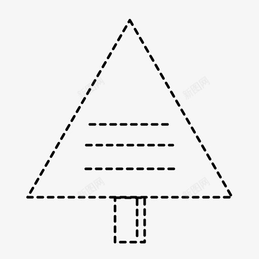 三角树自然户外图标svg_新图网 https://ixintu.com 三角树 户外 森林 植物 自然