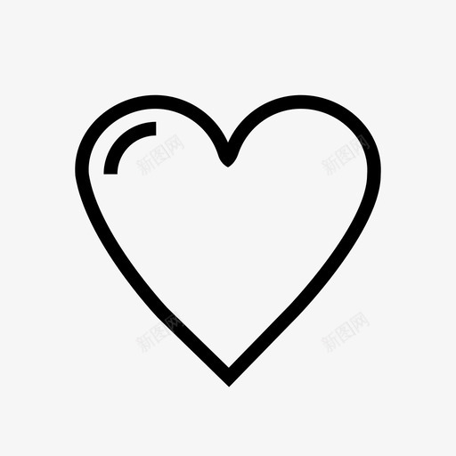 心脏最爱心脏中风图标svg_新图网 https://ixintu.com 基本套装 心脏 心脏中风 我喜欢 最爱
