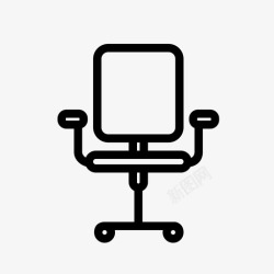 环座椅办公椅台式机座椅图标高清图片