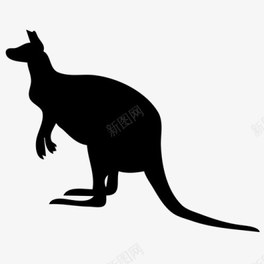 袋鼠澳大利亚内陆图标图标