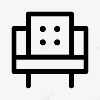 椅子扶手椅沙发图标图标