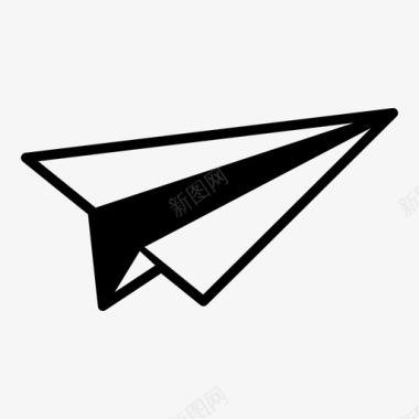 折纸飞机飞行纸飞机图标图标