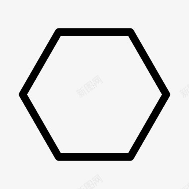 对称六边形六边形几何六边形图标图标