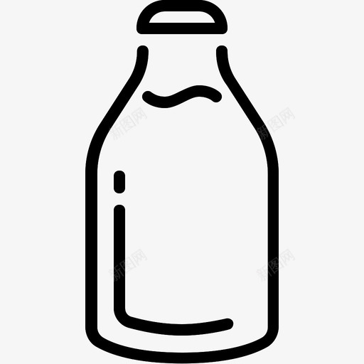 牛奶奶瓶奶制品图标svg_新图网 https://ixintu.com 奶制品 奶瓶 牛奶 系列食品 饮料