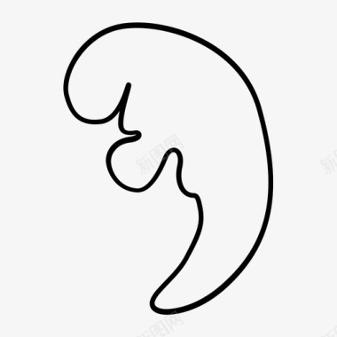 胚胎胎儿妊娠图标图标