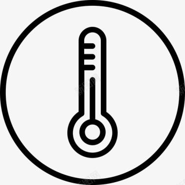 温度计冷热图标图标
