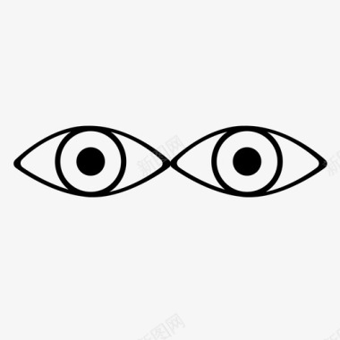 眼睛眨眼眼球图标图标