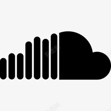 Soundcloud徽标网络图标图标