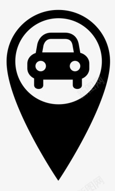 车辆位置地图pin图标图标