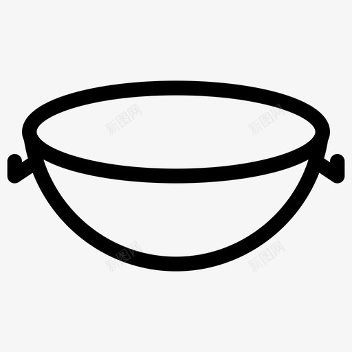 炒锅烹饪厨房图标svg_新图网 https://ixintu.com 厨房 厨房线图标 器具 炒锅 烹饪 锅