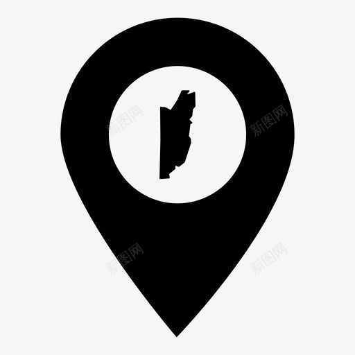 伯利兹国家位置图标svg_新图网 https://ixintu.com 世界地图标记 伯利兹 位置 国家 地图 地图标记