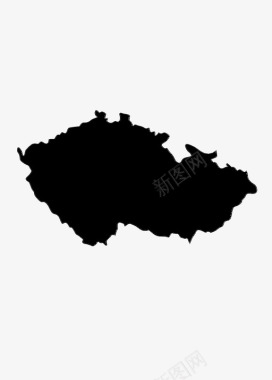 捷克共和国边境国家图标图标